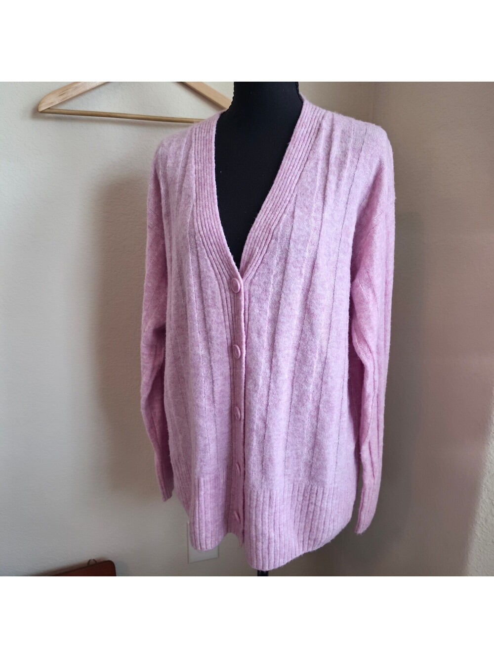 Universal Thread Women's V-Neck Knit Ribbed Cardigan Sweater XS